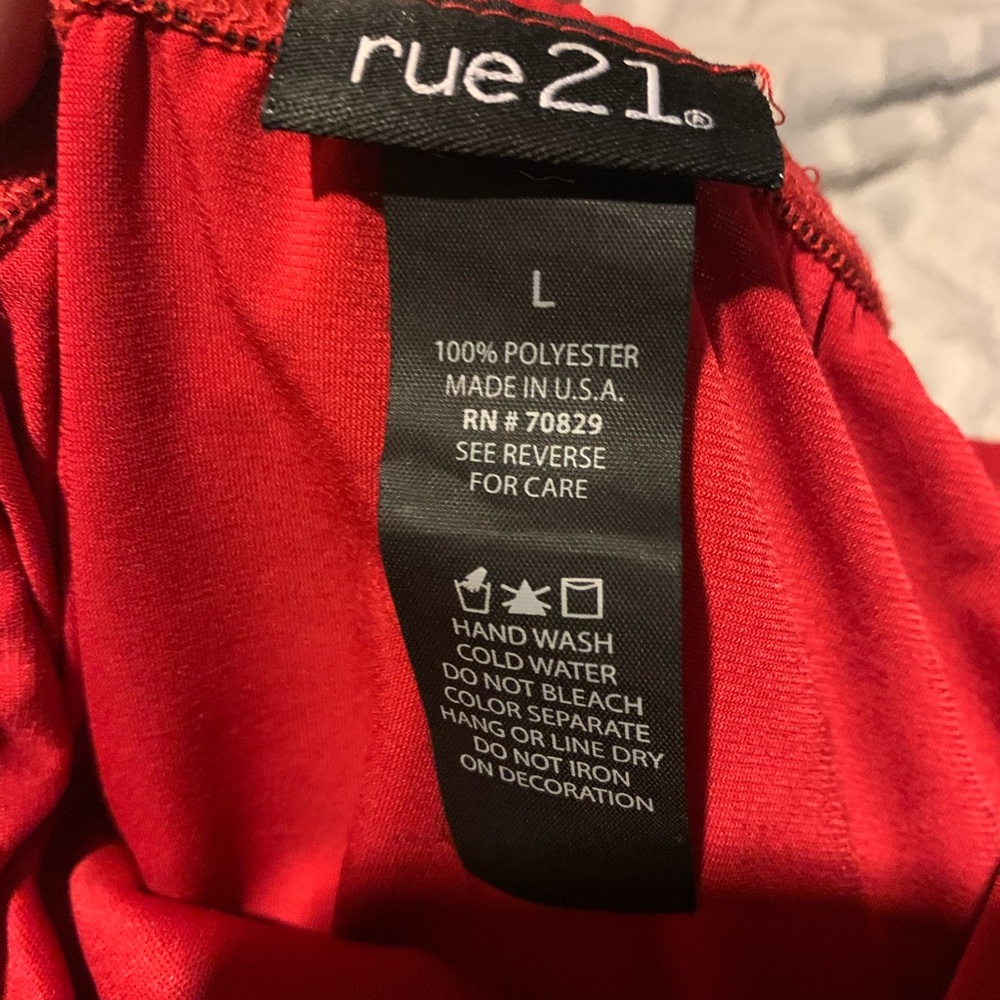 Red cheetah print high low dress